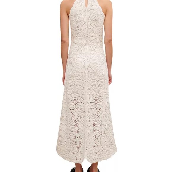 Maje ! Ribambelle Dress, Floral-Embroidered Crochet-Knit Dress, (EU/40) - Picture 3 of 12